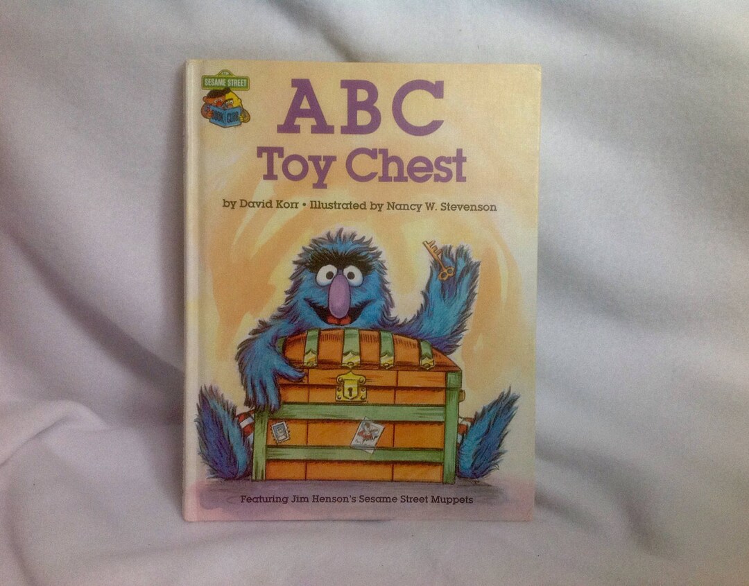 Sesame Street ABC Toy Chest Hardcover Children's Book Featuring Jim