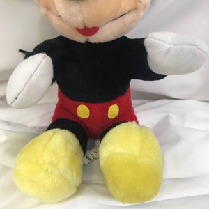 Vintage Disney Disneyland Walt Disney World Plush Mickey Mouse Park Souvenir 9” image 3