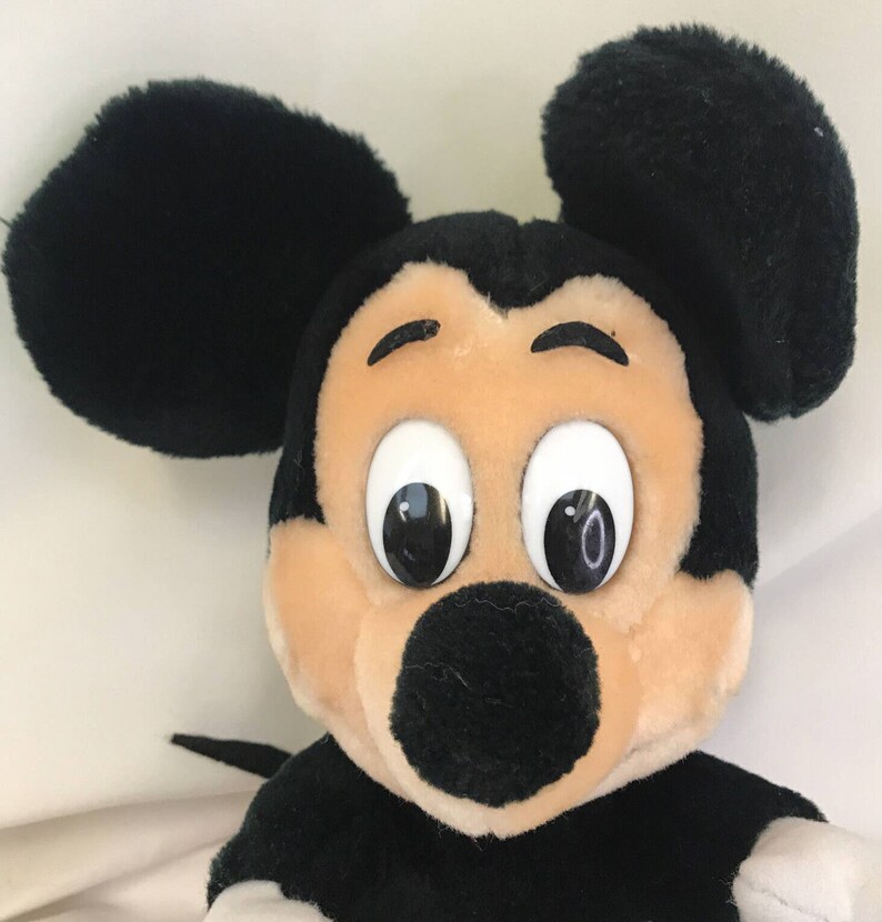 Vintage Disney Disneyland Walt Disney World Plush Mickey Mouse Park Souvenir 9” image 2