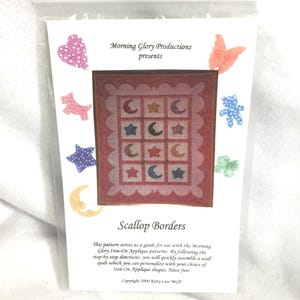 Morning Glory Productions Quilting Pattern Guide ~ Scallop Borders