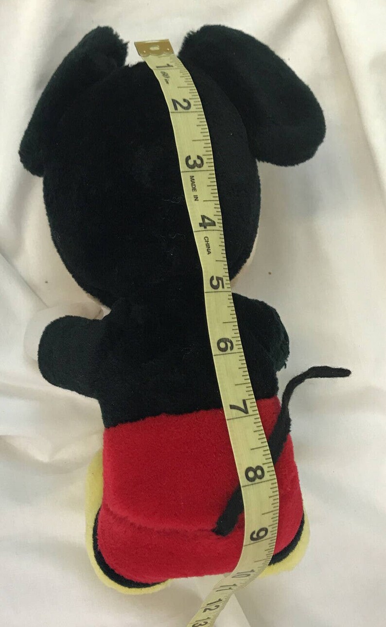 Vintage Disney Disneyland Walt Disney World Plush Mickey Mouse Park Souvenir 9” image 10