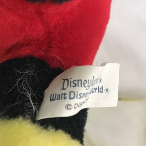 Vintage Disney Disneyland Walt Disney World Plush Mickey Mouse Park Souvenir 9” image 8