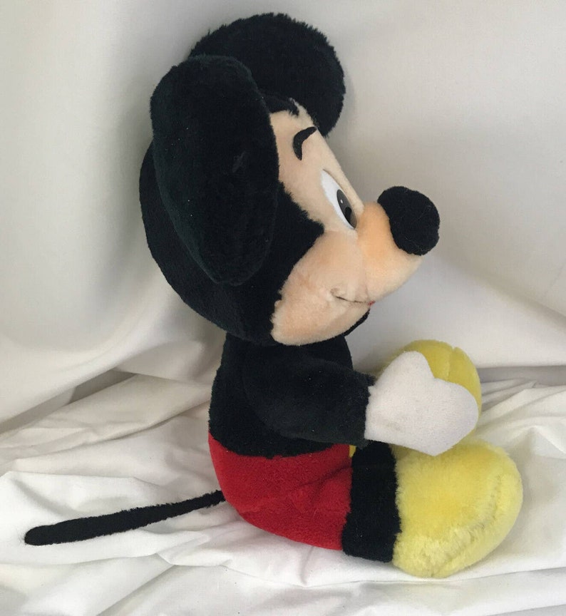 Vintage Disney Disneyland Walt Disney World Plush Mickey Mouse Park Souvenir 9” image 4