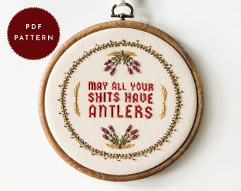 PDF Pattern "Borat Curse" | weird embroidery, Borat cross stitch, inappropriate embroidery, funny embroidery, rude embroidery, rude stitch