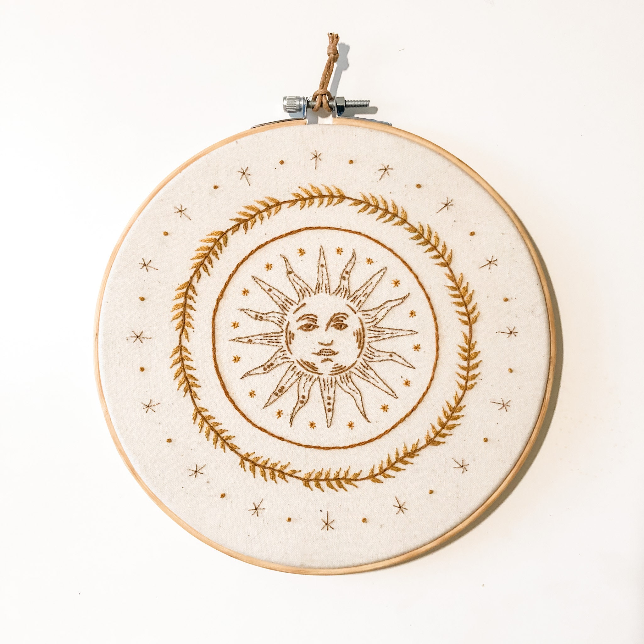 Sun Harness Pattern Harvest Sun Embroidery Pattern | Witchy Sun & Wheat Design (PDF Pattern ...