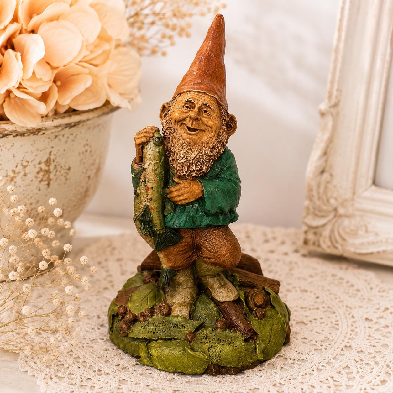 Vintage 1985 Tom Clark Troutman Gnome Figurine Cairn Studio