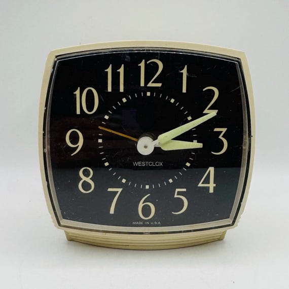 Vintage Westclox Alarm Clock – Mid-century Beige, Made in USA - Etsy