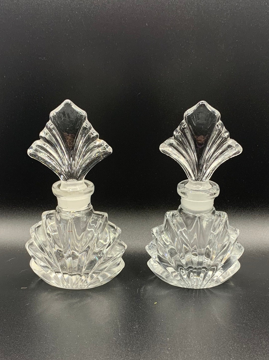Pair of Vintage Perfume Bottles. Set of 2. Excellent Etsy