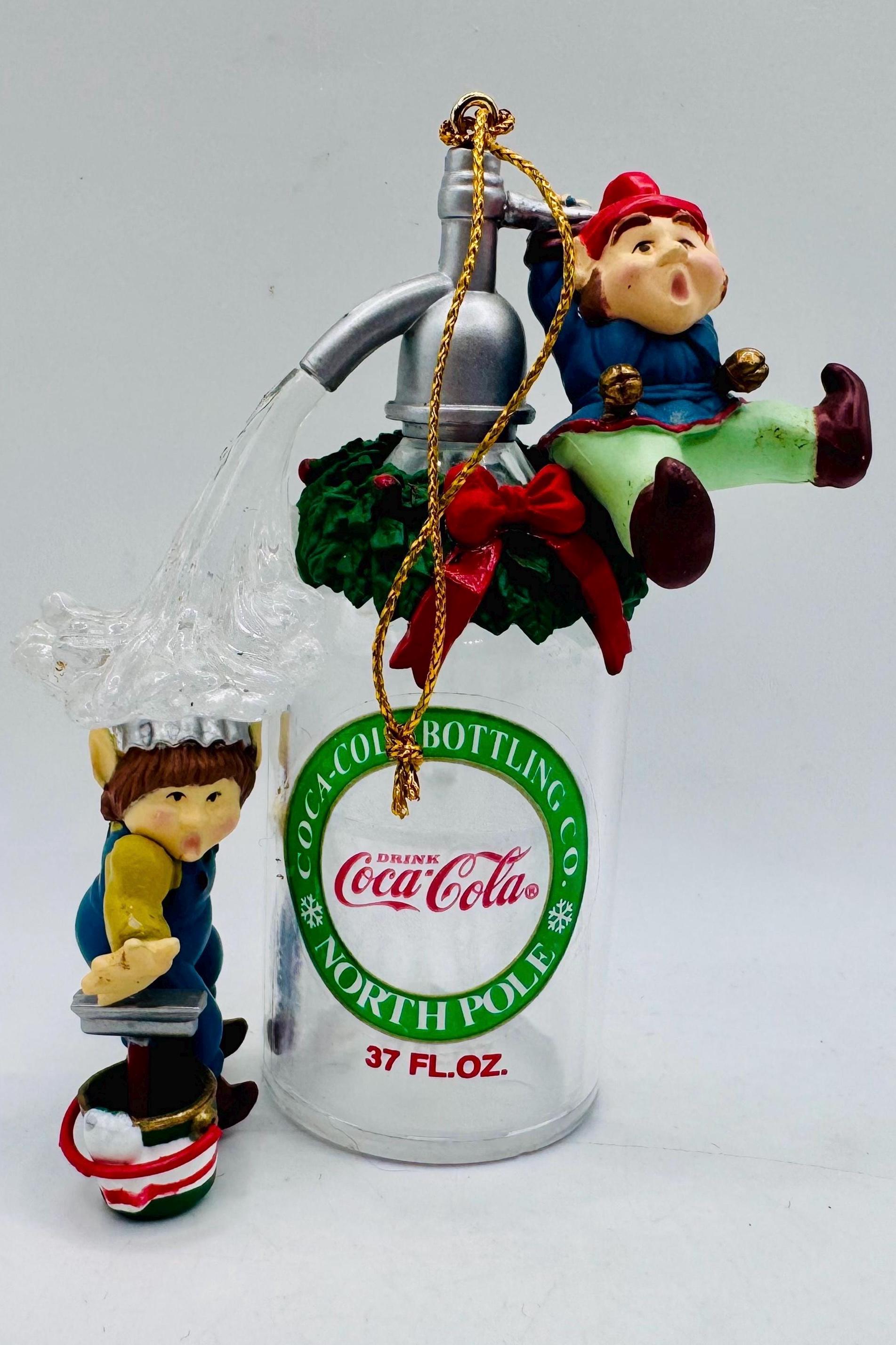 コカコーラ　オルゴール　1994年製　coca cola Vintage 1994 Coca-cola Christmas Ornament – North Pole Elves