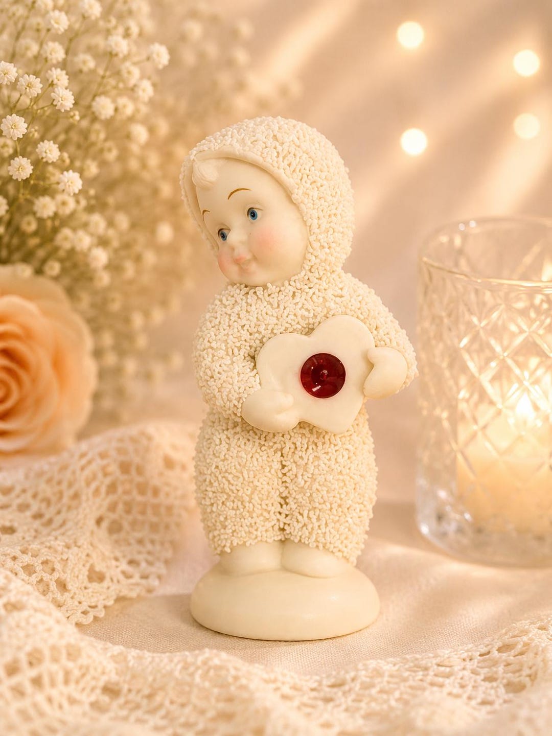 Vintage Department 56 Snowbabies Figurine: My Heart Shines for You