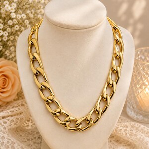 Smiffys Collier Doré Chunky – Accessoire Costume Déguisement Taille Unique – Plastique