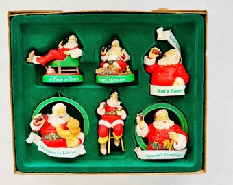 Vintage Enesco Coca Cola Coke Mini Action Musical Christmas Tree