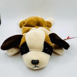 Vintage Ty Beanie Baby “Bernie” Style 4109 St. Bernard Dog - 1996 Retired Collectible