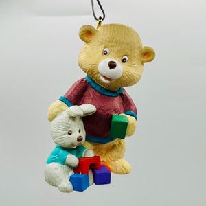 Hallmark Keepsake Ornament - Teddy Bear with Bunny (1996)