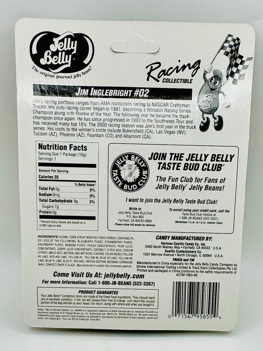 Vintage 2000 Jelly Belly Racing Truck: Jim Inglebright #02