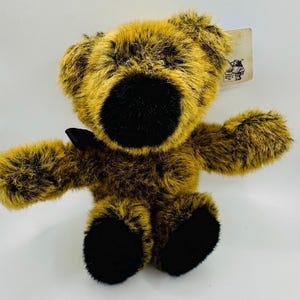 Vintage Mr. Beeps Squeeze Plush Bear – Beeping Stuffed Animal by North American Bear Co. – 8 Inch Collectible Teddy Bear