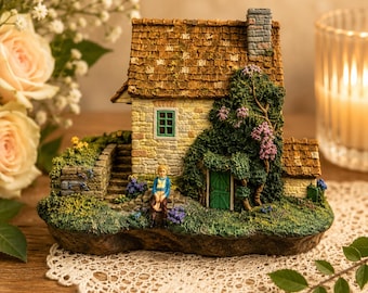 Vintage Hawthorne Village "Springbridge Cottage" Stonefield Valley Collection 1992