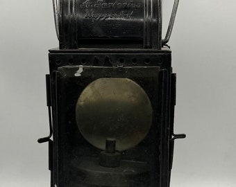 Rare Antique WW2 German Sartorius Wuppertal Railroad Lantern. Excellent Find Free Shipping Carriage Light Veteran