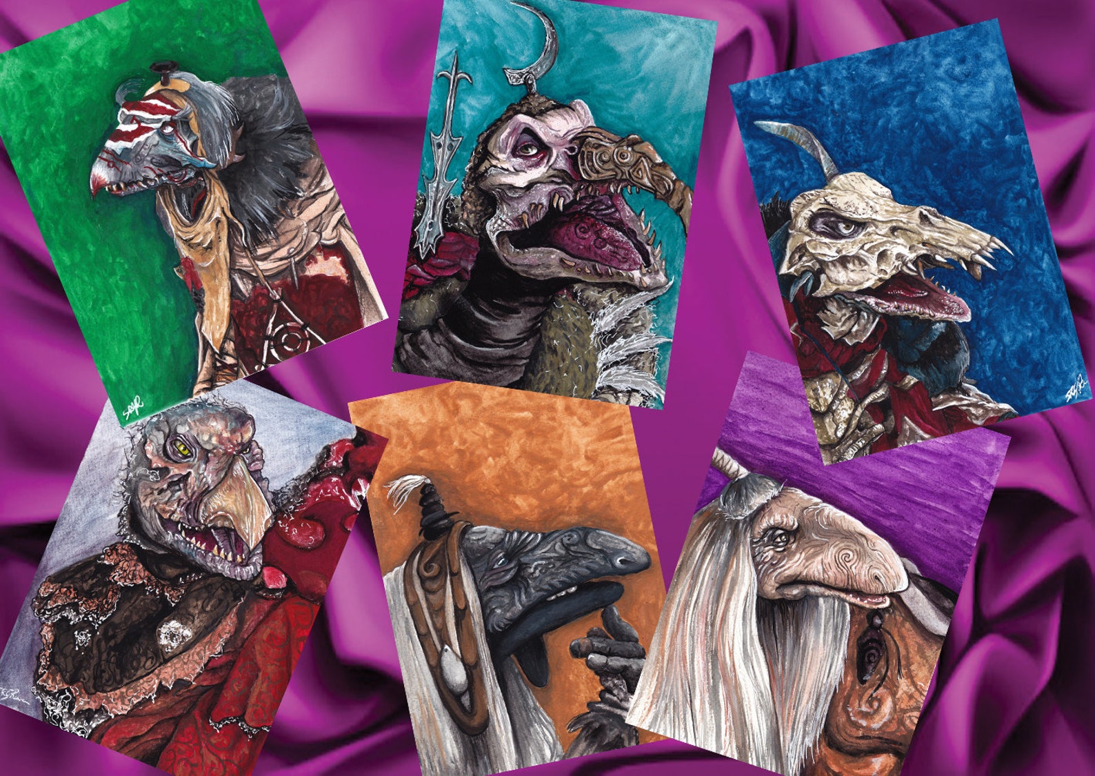 Urskeks skeksis and Ur'ru Prints A6 Dark Crystal - Etsy Australia