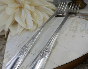 Mr. & Mrs. Vintage Wedding Cake Forks, Handstamped Vintage Wedding Cake Forks, Engagement Gift, Wedding Gift, Bride And Groom Gift