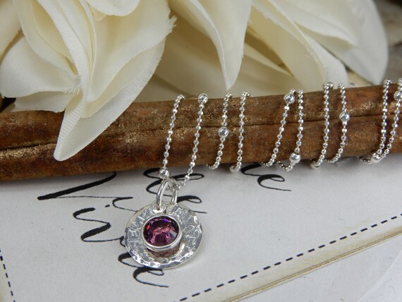 Swarovski birthstone necklace february deals