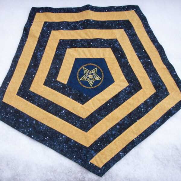 Sacred Spiral Celtic Star Altar Cloth