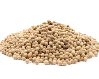 White Peppercorn, Whole - 1Lb - Prized Peppercorn Hotter than Black