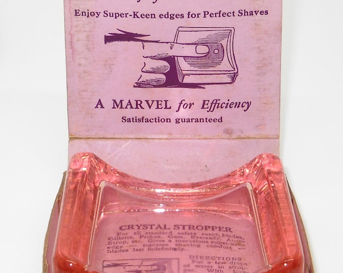 Glass Hone Safety Razor Blade Sharpener by Crystal Stropper Co. Milton