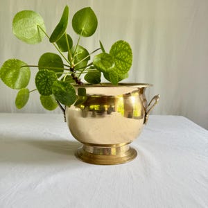 Large Brass Planter - Etsy