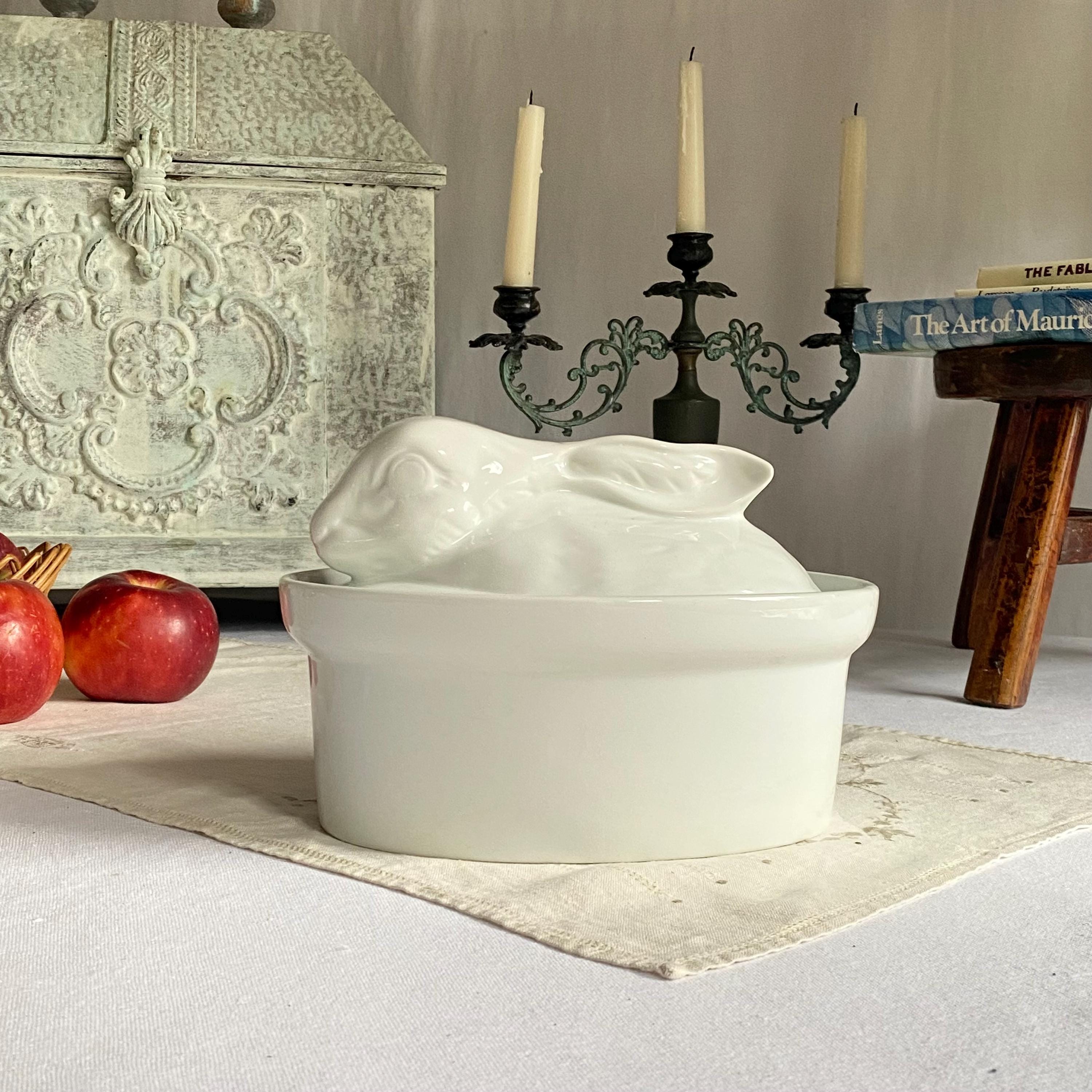 Apilco terrine white - Etsy 日本