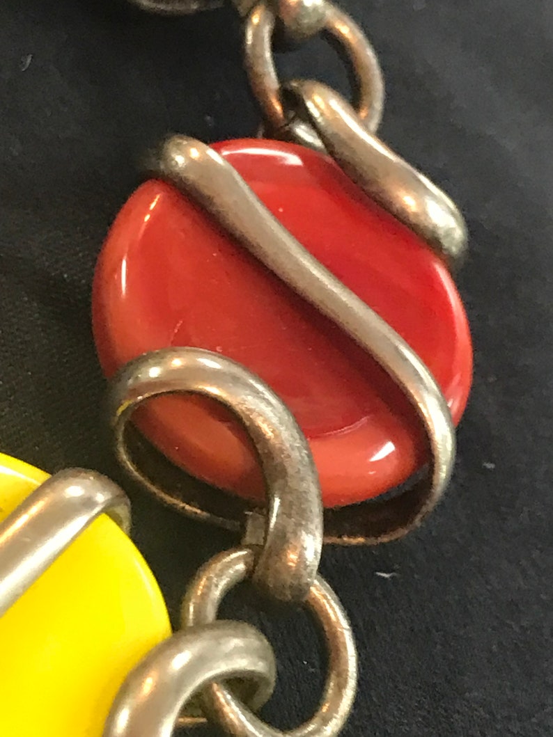 BLOW OUT Multi-Color Stone Bracelet Vintage Silver-Tone Cocktail Bracelet Gifts Under 50
