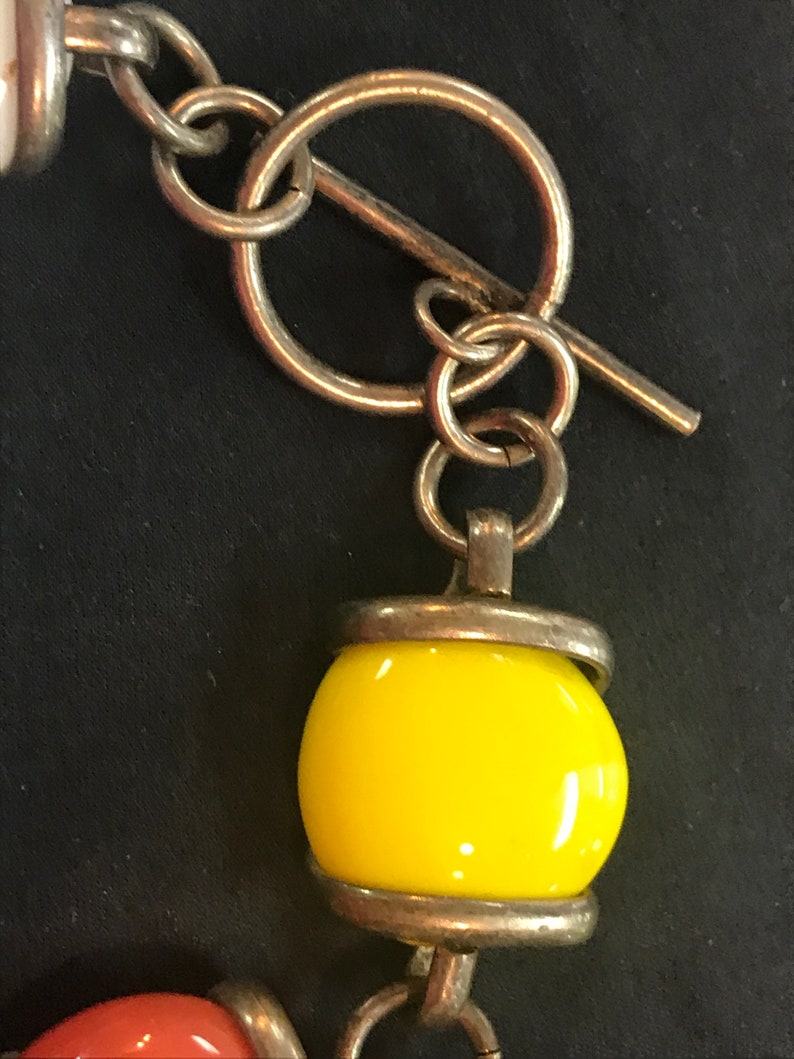 BLOW OUT Multi-Color Stone Bracelet Vintage Silver-Tone Cocktail Bracelet Gifts Under 50