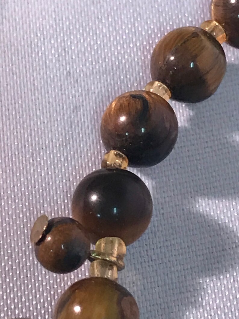 BLOW OUT Tiger Eye Necklace Jewelry Set Tiger Eye Earrings Authentic Gemstone Bib Necklace Dangle Earrings Statement Jewelry Cocktail Jewelr