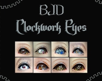 Bjd Clockwork Eyes- Handmade fantasy eye for ball-jointed dolls- 12mm