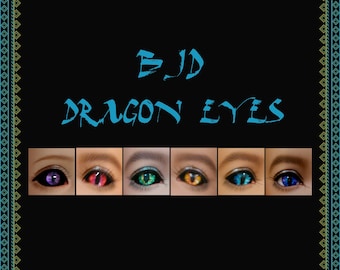 Handmade BJD Dragon Eyes: Fantasy Resin Doll Eyes (6-16mm)