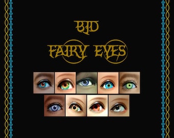 Bjd Fairy Eyes- Handmade fantasy eyes for ball-jointed dolls- 6mm 8mm 10mm 12mm 14mm 16mm- 9 colors