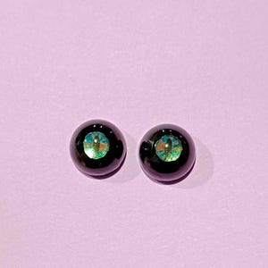 Ojos de dragón BJD hechos a mano: Ojos de resina para muñecas de fantasía (6-16 mm) Patina