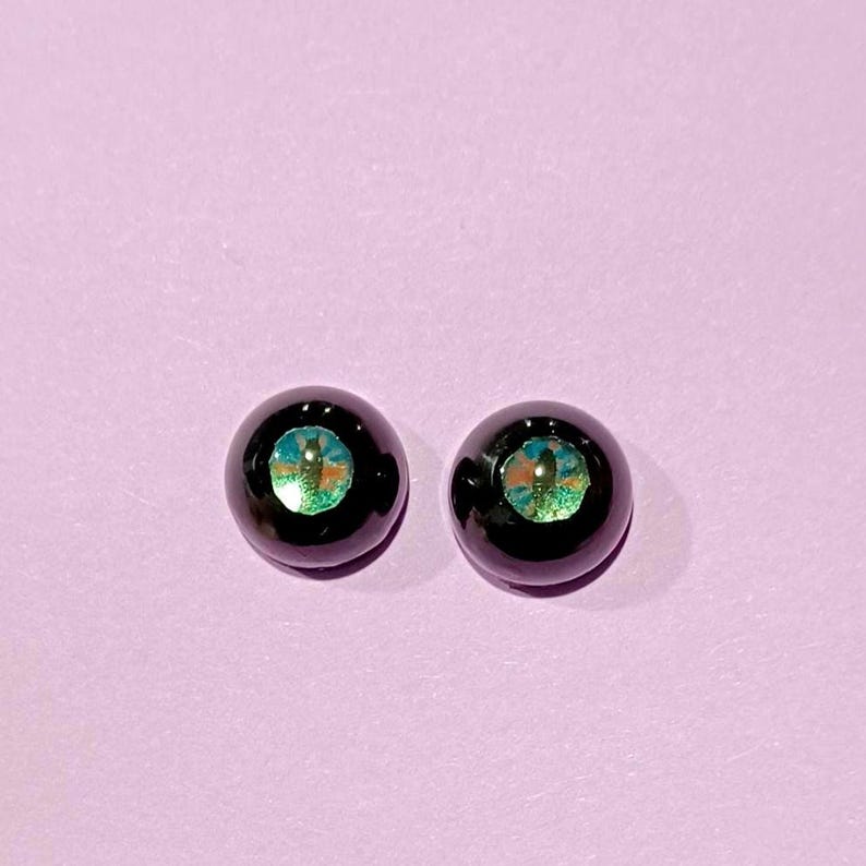 Ojos de dragón BJD hechos a mano: Ojos de resina para muñecas de fantasía (6-16 mm) Patina
