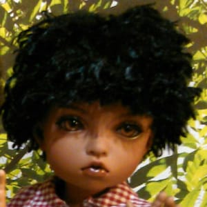 Silky fleece wig for ball jointed dolls- size yosd 6-7, msd 7-8 : 4 colors!