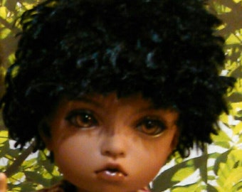 Silky fleece wig for ball jointed dolls- size yosd 6-7, msd 7-8 : 4 colors!