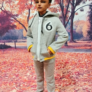 Bjd zippered hoodie jacket and pants- msd bjds, Iplehouse JID - color choice!