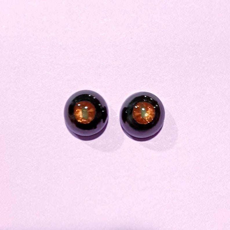 Ojos de dragón BJD hechos a mano: Ojos de resina para muñecas de fantasía (6-16 mm) Wood