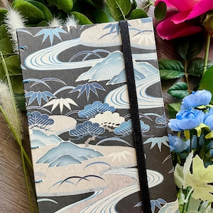 Handmade Coptic Watercolor Journal – Strathmore 140lb Paper – 6x9&quot; Artist Sketchbook with Pocket & Elastic