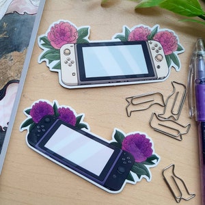 Switch Console Clear Vinyl Sticker | video games, gaming, gamer, nintendo, journaling, bullet journal, scrapbooking, crafts, art,