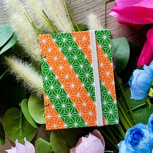 Handmade Sketchbook – 3x4” – Strathmore Mixed Media Paper – 40 Pages – Artist Journal with Elastic Closure - Two-Color Thread Binding