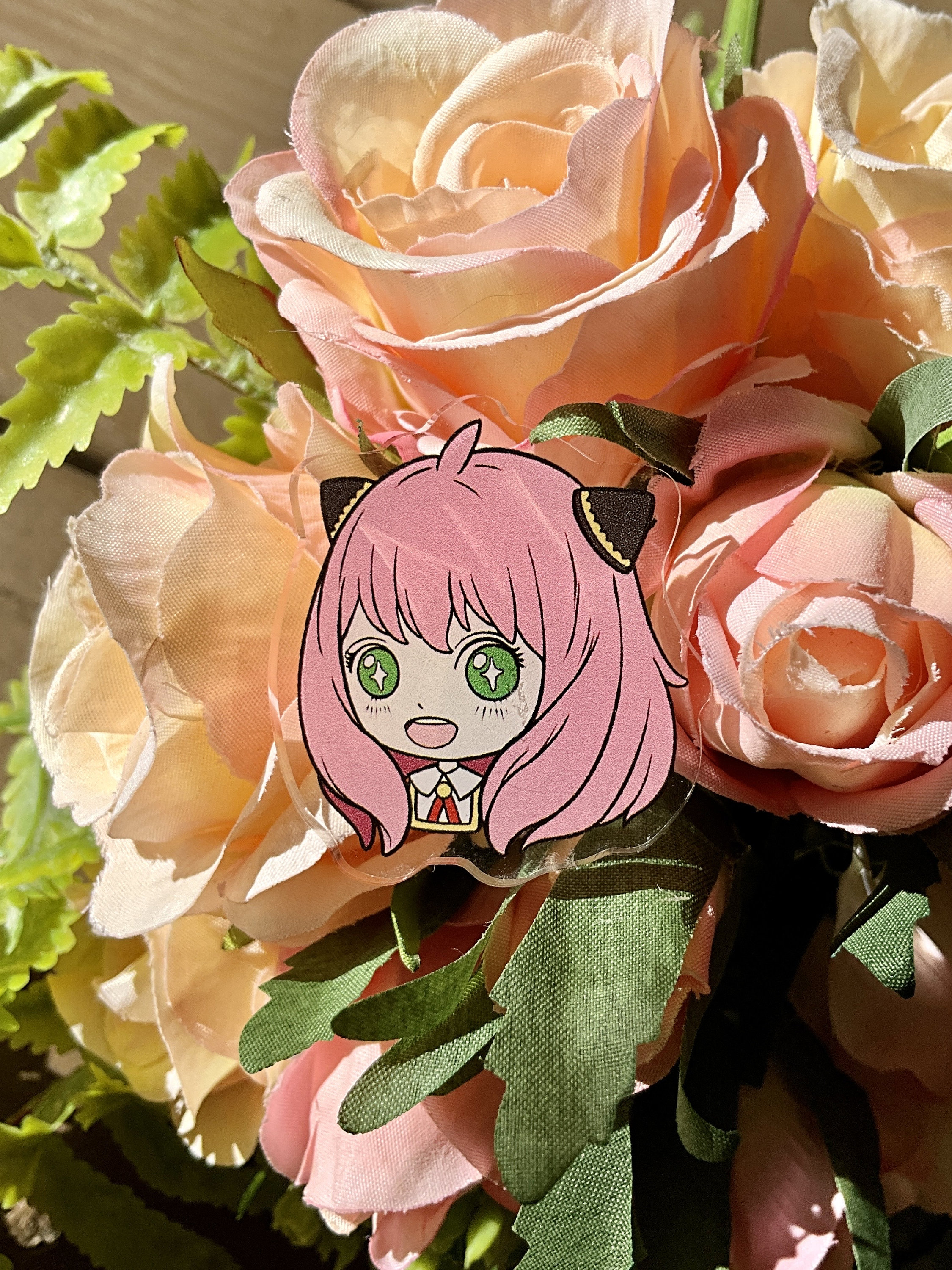 Anya Forger Acrylic Pin: Spy X Family Kawaii Chibi (1.5”) - Etsy