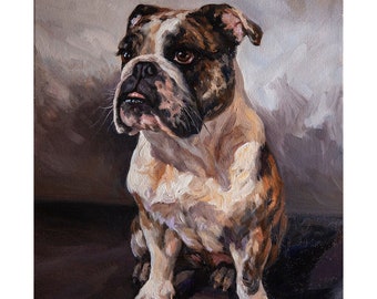 Custom Oil Portrait Painting of a dog, from photography. Pet portrait, Dog portrait, pet portraits