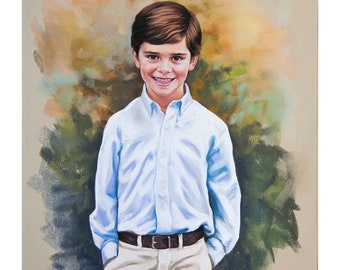 Custom Pastel Portrait from photography, Soft pastel portrait, portrait painting