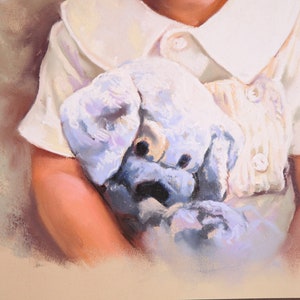 Custom Pastel Portrait of a boy from photography, Children portraits image 3