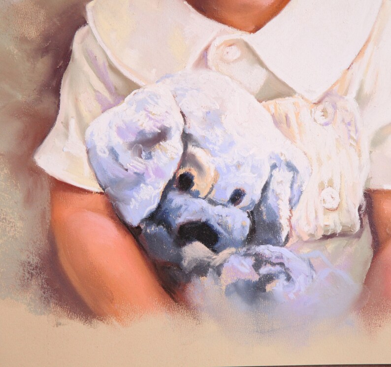 Custom Pastel Portrait of a boy from photography, Children portraits image 3